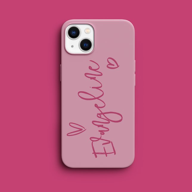 Modern manustypografi rosa girly elegant (Skapare uppladdad)