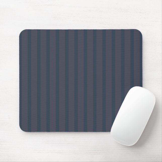 Modern marblått och plommonstripe Mousepad Musmatta (Med mus)