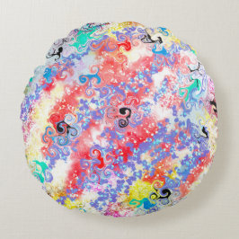 Modern marble Abstrakt Dubbla Side 2-design Ro Rund Kudde