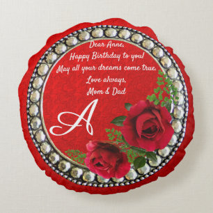 Modern marble Abstrakt Dubbla Side 2-design Ro Rund Kudde