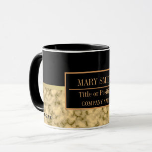 Modern marble Business Add Namn Mugg