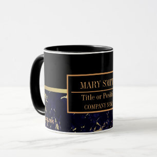 Modern marble Business Add Namn Mugg