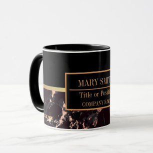 Modern marble Business Add Namn Mugg