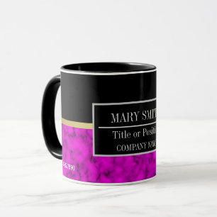 Modern marble Business Add Namn Mugg