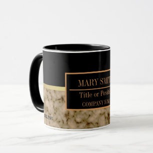 Modern marble Business Add Namn Mugg