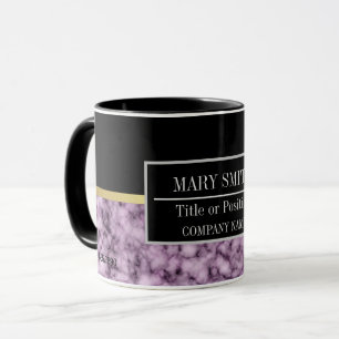 Modern marble Business Add Namn Mugg