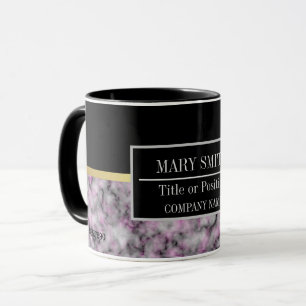 Modern marble Business Add Namn Mugg