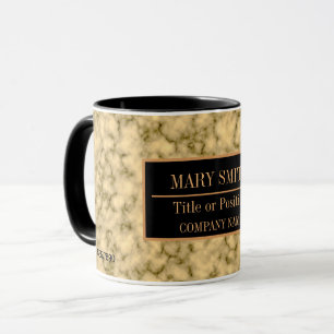 Modern marble Business Add Namn Mugg
