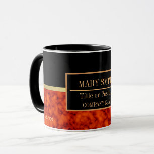 Modern marble Business Add Namn Mugg