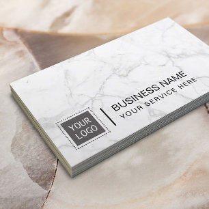 Modern Marble Corporate Anpassningsbar Logotyp Ele Visitkort