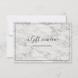 Modern Marble Customized Gift Certificate