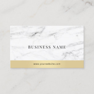 Modern marble Elegant Guld White Marble-mall Visitkort