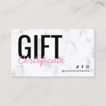 Modern marble Gift-certifikat