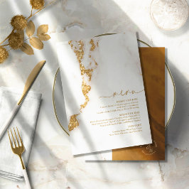 Modern Marble Glitter Bröllop Guld, ID816