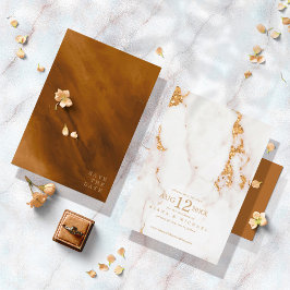 Modern Marble Glitter Bröllop Guld, ID816 Spara Datumet