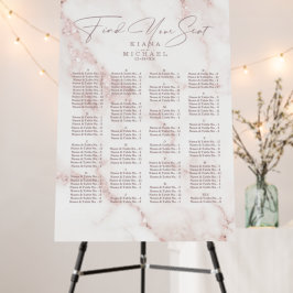 Modern Marble Glitter Bröllop Ro Guld ID816