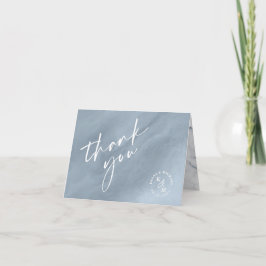 Modern Marble Glitter Tack Dusty Blue ID816 Kort