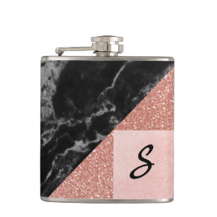 Modern marble och Glitter-blixt Fickplunta
