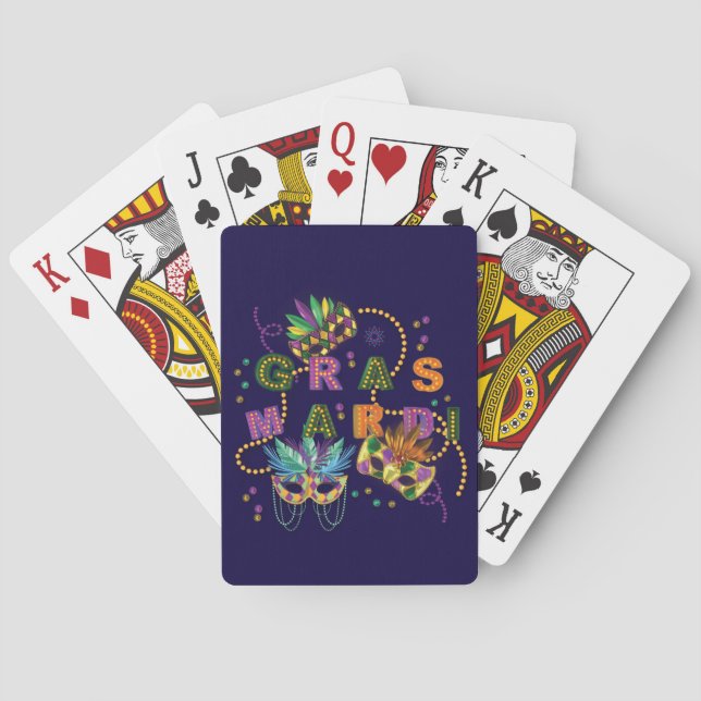 Modern Mardi Gras Casinokort (Baksidan)