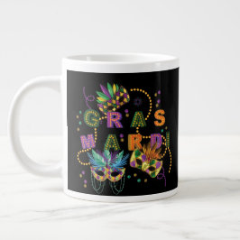 Modern Mardi Gras Jumbo Mugg
