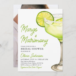 Modern Margs & Matrimony Cocktail-Möhippa Inbjudningar