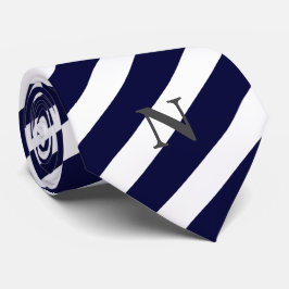 modern marin blå vit slips