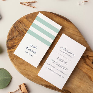 Modern marin flotta och Mint Rand Visitkort