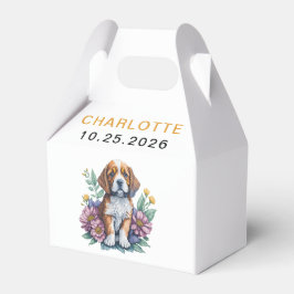 Modern mariy Hund Terracotta Baby Shower Presentaskar