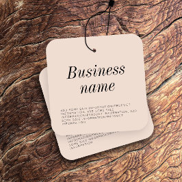 Modern Märkre för att stoppa kläder Fyrkantigt Visitkort