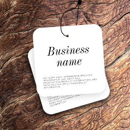 Modern Märkre för att stoppa kläder Fyrkantigt Visitkort