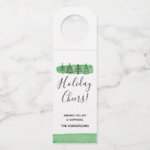 Modern märkre för vattenfärgjulflaska