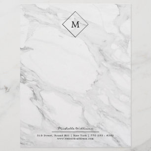 Modern marmor för Monogram Brevhuvud