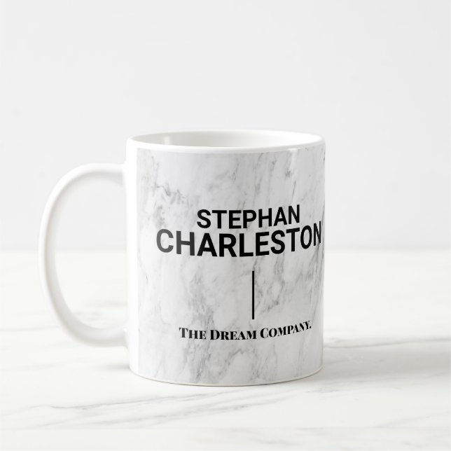 Modern marmor kaffemugg (Vänster)