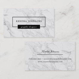 Modern marmor visitkort