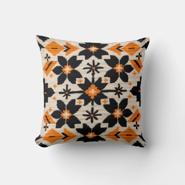 Modern marockansk elegance: White Kilim Pillows" Kudde (Framsida)