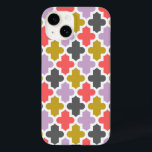 Modern marockansk Mönster<br><div class="desc">Chic Girly Preppy Modern Moroccan Quatrefoil Lattice Design</div>