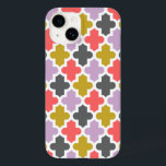 Modern marockansk Mönster<br><div class="desc">Chic Girly Preppy Modern Moroccan Quatrefoil Lattice Design</div>