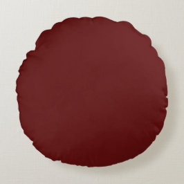 Modern Maroon Throw Pillow Rund Kudde