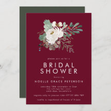 Modern Marsala Winter Blommigt Bouquet Möhippa