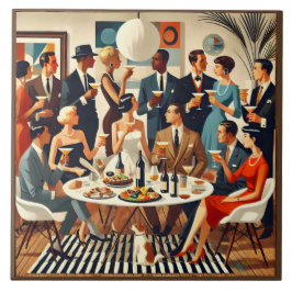 Modern Martini Intellectuals Kakelplatta