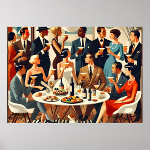 Modern Martini Intellectuals Poster