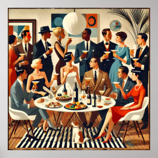 Modern Martini Intellectuals Poster