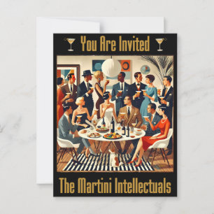 Modern Martini Intellectuals Vykort