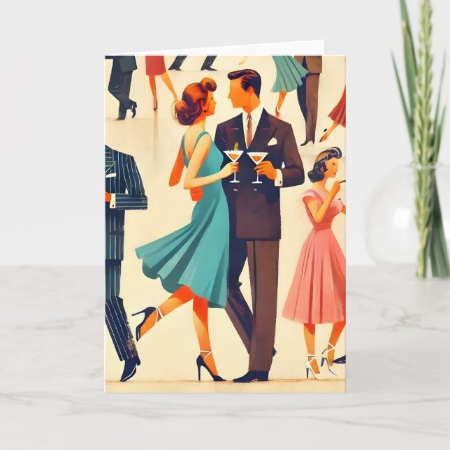 Modern Martinis i mitten av århundradet vid Klubbe Kort (Framsida)