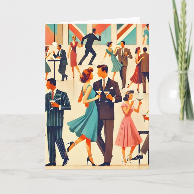 Modern Martinis i mitten av århundradet vid Klubbe Kort (Framsida)