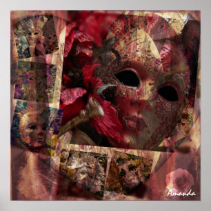 Modern maskdesign poster