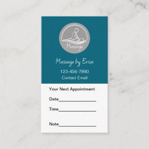 Modern massage Möte Affärskort Visitkort