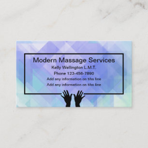 Modern massage Services Visitkort
