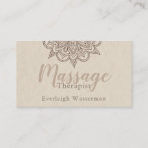 Modern Massage Terapeut Skript Lotus Blomma Företa