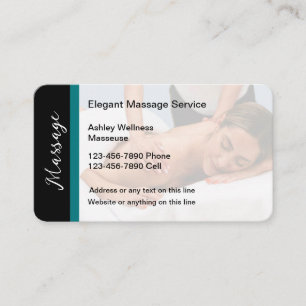 Modern massage Therapist Editable Affärskorts Visitkort